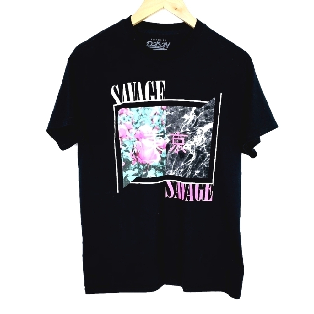 Popular Poison Tokio Savage Cotton Unisex Short Sleeve T-Shirt Size M